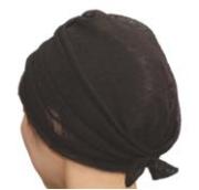 おしゃれヘアキャップ【女神の帽子】197水玉柄（高級チュールレース）