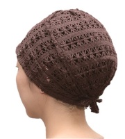 おしゃれヘアキャップ【天使の帽子】20 002　ふわっとエレガントレース（軽やかたっぷりコットン）