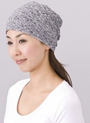 柔らかい肌触り【コットンニット帽子】（オールシーズンタイプ）綿100％