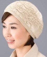 シルク100%ニットワッチ帽子　【抗がん剤治療】【医療用帽子】【ケア帽子】