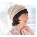 【前髪付きタイプ】お気に入りの帽子にセットするだけおしゃれ医療用ピース　インナーキャップ一体型前髪つきナチュラルショートスタイル　MW-C111