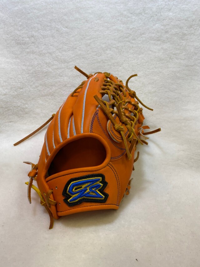送料無料 Gsグローブ ガッチリ掴み型 外野手用右投げ 限定硬式グローブ