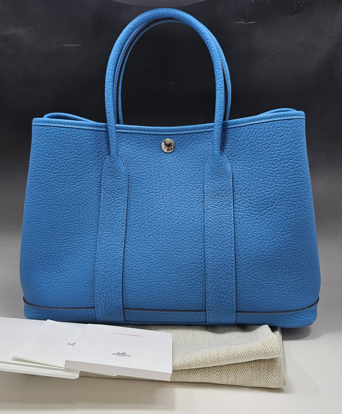 HERMES（エルメス）/ガーデンパーティー/ＴPM（30ｃｍ）/ブルーザンジバル/ネゴンダ/【新品】