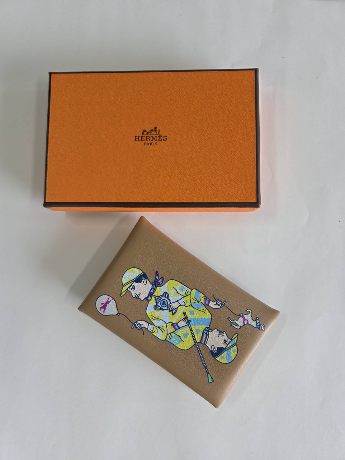 HERMES（エルメス）/カードケース/カルヴィ/ ジョッキー 名刺入れ シルバー金具 B刻印【新品】