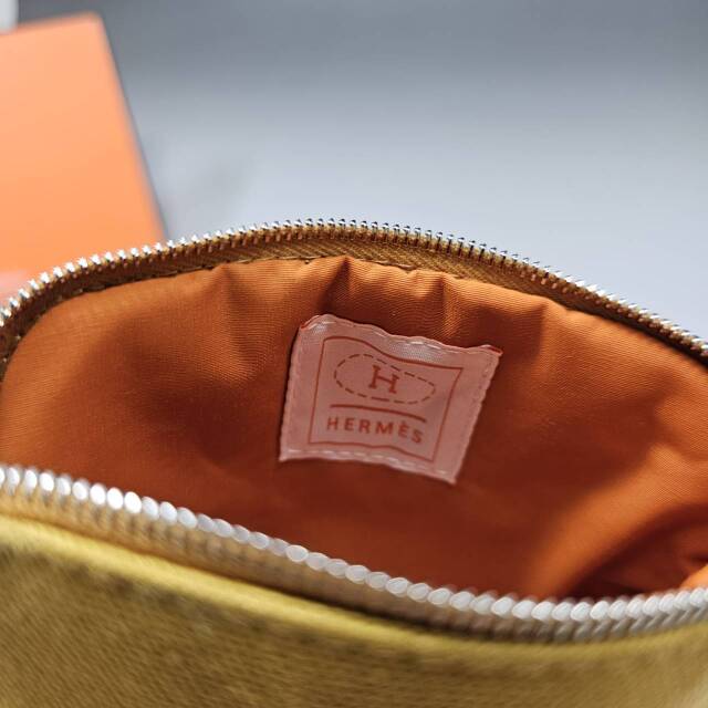 HERMES エルメス/ボリードポーチミニミニ16cm /オーク/小物 化粧ポーチ