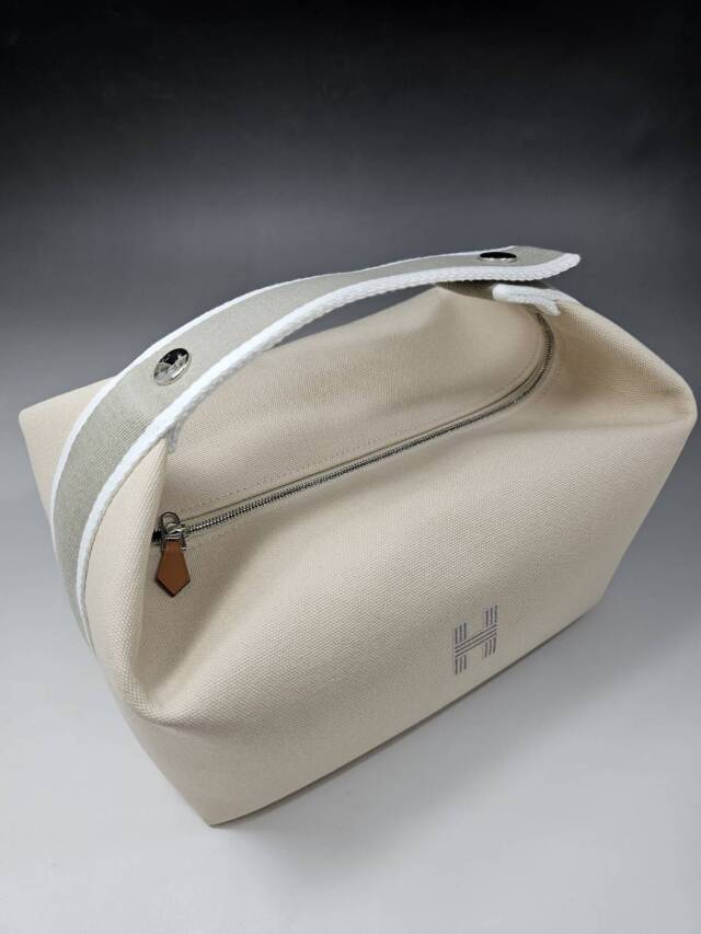 美品！　エルメス　ブリッドアブラック　GM 白　ナチュラル HERMES エルメス ハンドバッグ ブリッドアブラック GM