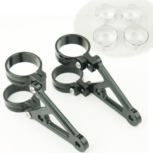 φ33 φ35 ヘッドライトステー アルミビレット 33mm 35mm 黒