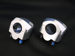 テーパーハンドルクランプキット　シルバー　22.2mm→28.6mm