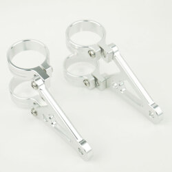 φ43 43mm ヘッドライトステー アルミビレット 銀