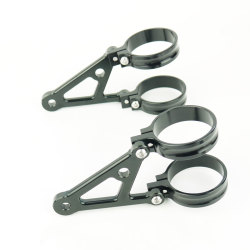 φ54 φ52 φ50 ヘッドライトステー アルミビレット 黒 54mm 52mm 50mm 倒立フォーク
