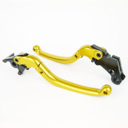 可倒式スムースツーリングアルミビレットレバー ゴールド グロム GROM MSX125 マグナ50 NS-1 CBR250R CBR400R 400X CB400