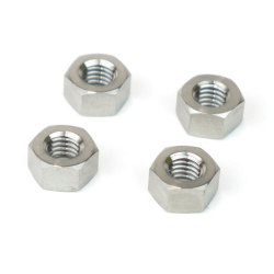 【メール便対応】 64チタン六角ナット M6 P1.0 10mmソケット 4個セット 焼き色なし Ti - 6Al - 4V Titanium