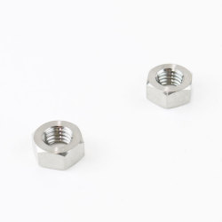 【メール便対応】 64チタン六角ナット M8 P1.25 13mmソケット 2個セット 焼き色なし Ti - 6Al - 4V Titanium