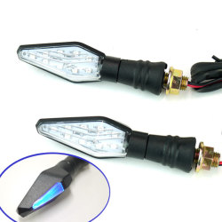LEDブルーライトマーカー付ウインカー 左右セット クリアレンズ