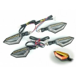 デュアルカラー Ledウインカー Type1 レッド ダブル球 ポジション付 4個セット デュアルカラー Ledウインカー Type1 レッド ダブル球 ポジション付 4個セット