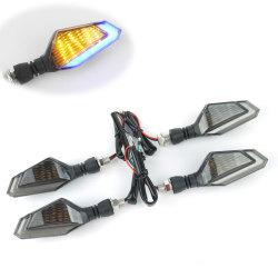 デュアルカラー LEDウインカー TYPE5 ブルー 1台分