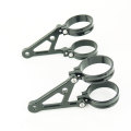 φ54 φ52 φ50 ヘッドライトステー アルミビレット 黒 54mm 52mm 50mm 倒立フォーク