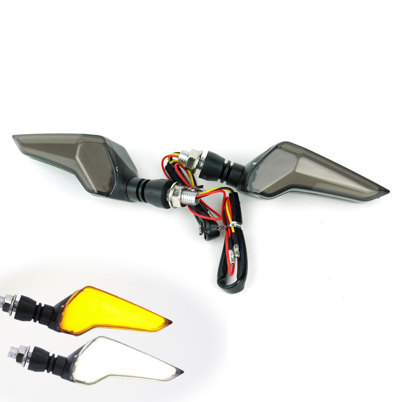 デュアルカラー LEDウインカー TYPE3 イーグル ホワイト 左右セット