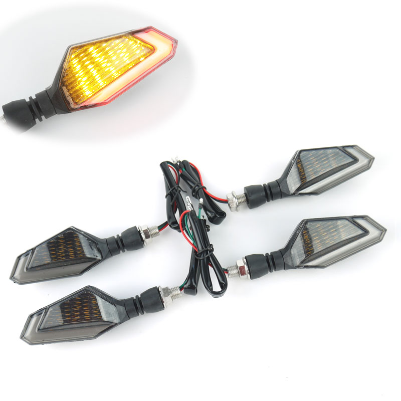デュアルカラー LEDウインカー TYPE5 レッド 1台分
