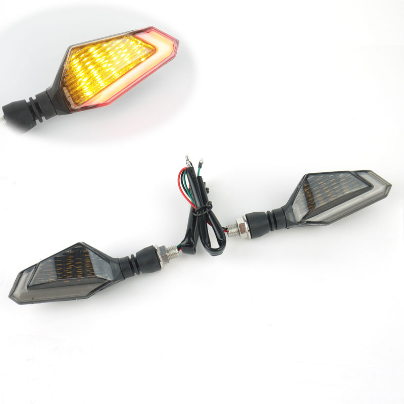 デュアルカラー LEDウインカー TYPE5 レッド 左右セット