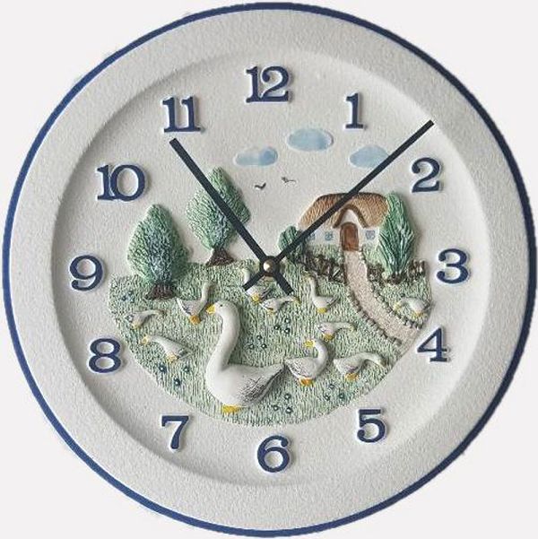 Terrastudio セラミック テラスタジオ 陶器 掛け時計 ドイツ製 Wall Clock 00-2406 壁掛け時計 手造り 贈り物