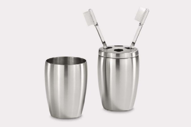 蓋が外せてお手入れ簡単！ZACK製ステンレスハブラシホルダーNOVO