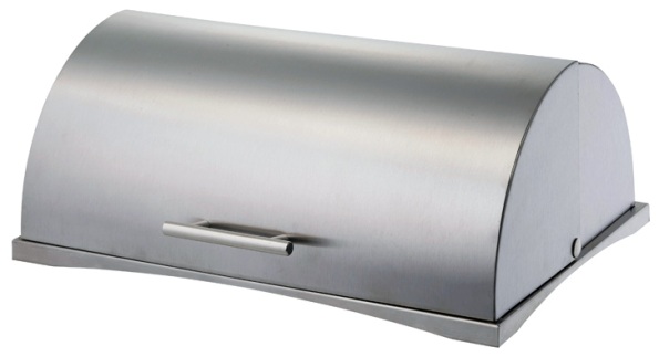 ドームデザインがお洒落！ステンレス製　パンケース　ドーム　シルバー