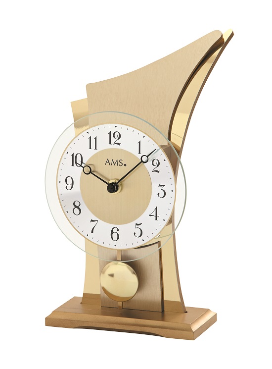 スタイリッシュデザイン！AMS振り子置き時計 1137　AMS置き時計