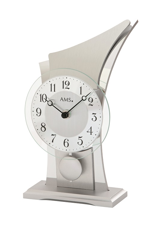 スタイリッシュデザイン！AMS振り子置き時計 1138　AMS置き時計