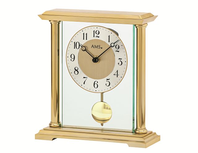 スタイリッシュで見やすい！AMS振り子置き時計 1143　AMS置き時計