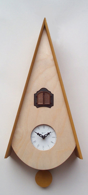 カッコーが鳴いて時刻を知らせます！　鳩時計カッコークロック　イタリア・ピロンディーニClassicoNat115g　　訳あり特価品