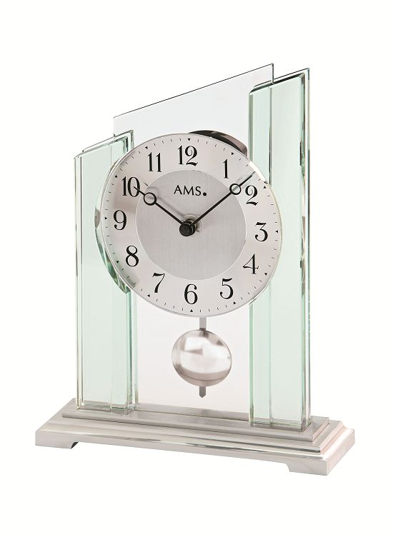 スタイリッシュで見やすい！AMS振り子置き時計 1168　AMS置き時計