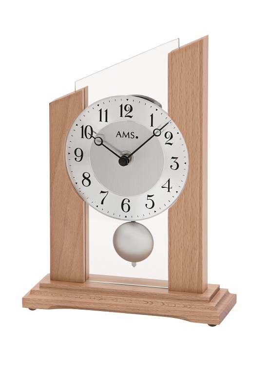 スタイリッシュで見やすい！AMS振り子置き時計 1171　AMS置き時計