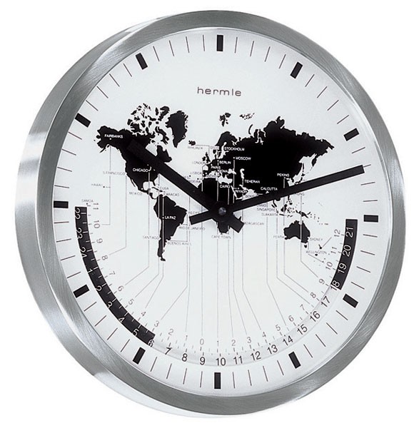 ヘルムレ掛け時計　ワールドタイム　ヘルムレ（HERMLE)製掛け時計　AIRPORT 30504-002100