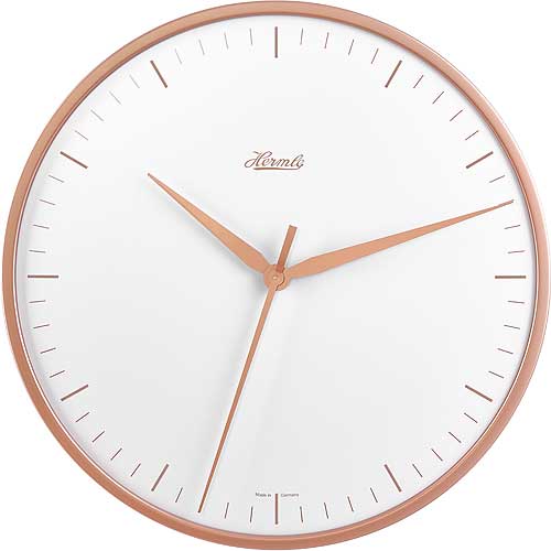HERMLE ヘルムレ製掛け時計  壁掛け時計　30919-V52100　ピンクローズ　 バーインデックス　送料無料