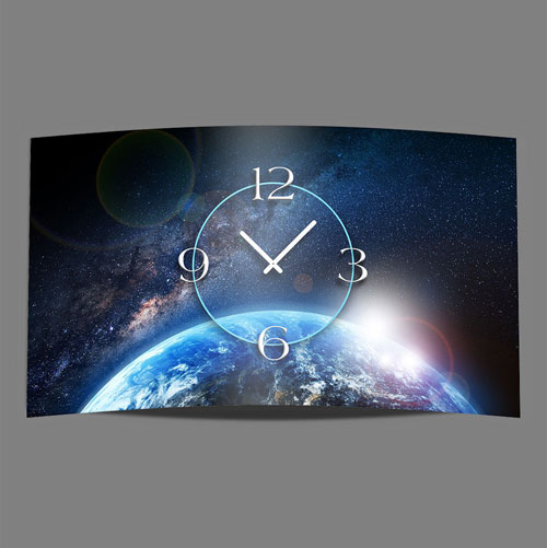 ドイツ　Dixtime  掛け時計　ディックスタイム　Alu-Dibond 　Wall Clock 3D-0158　壁掛け時計 モダン スタイリッシュ