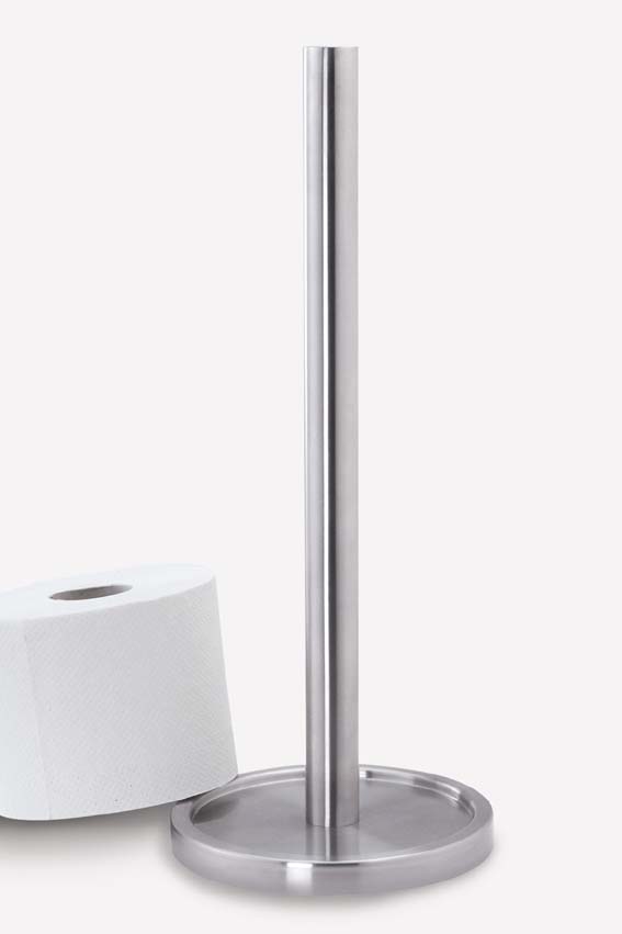 シンプルでスマートなデザインが魅力！ZACK製ステンレストイレットペーパーホルダーMIMO　40180