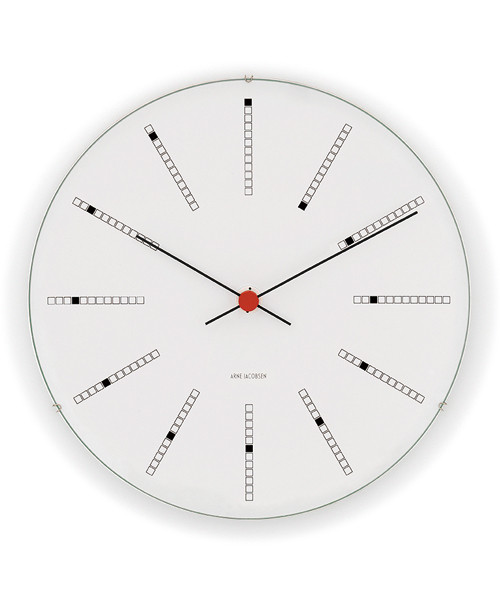 アルネ・ヤコブセン 掛け時計ARNE JACOBSEN Wall Clock Bankers 210mm　43630