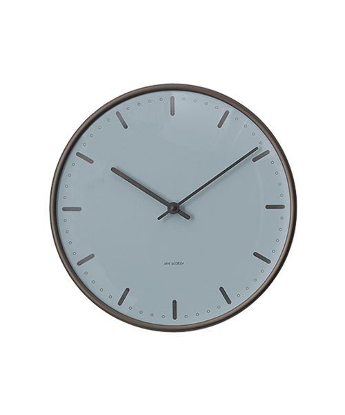 アルネ・ヤコブセン掛け時計 　CityHall Wall Clock Royal Blue 210mm　43635 壁掛け時計　ROSENDAHL