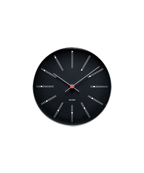 アルネ・ヤコブセン 掛け時計ARNE JACOBSEN Wall Clock Bankers 210mm　43636