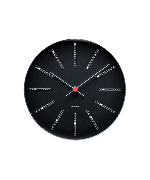 アルネ・ヤコブセン掛け時計　 ARNE JACOBSEN Wall Clock Bankers 290mm　43646　壁掛け時計　ROSENDAHL