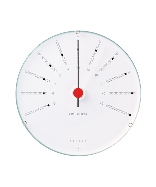 アルネ・ヤコブセン 温度計　ARNE JACOBSEN Wall Thermometer Bankers 120mm　43687