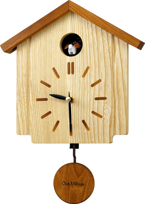 カッコークロック鳩時計　クウォーツウッディーカッコー898　4MJ898AK06　リズム時計　カッコーが鳴いて時刻を知らせます！　
