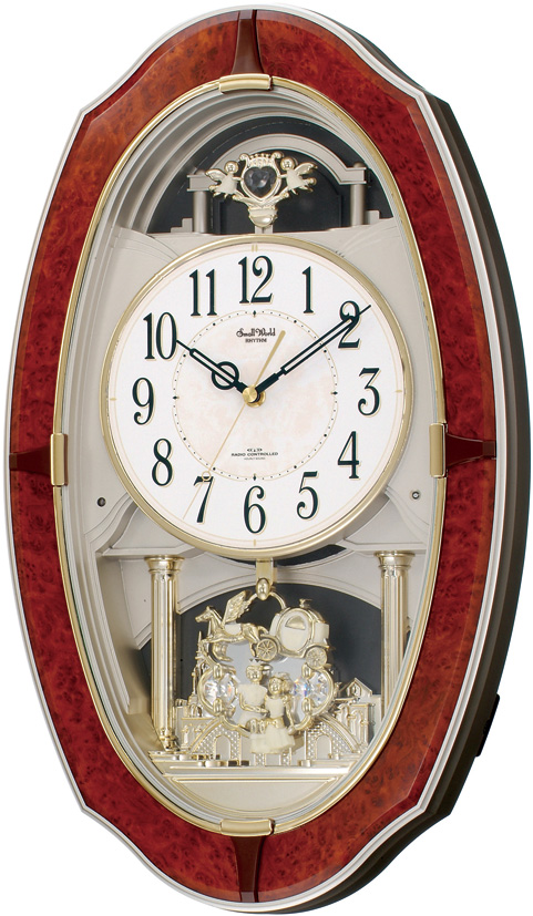 美しいメロディーで時を知らせる！アミュージングクロック電波時計　スモールワールドM483　4MN483RH23　シチズン時計