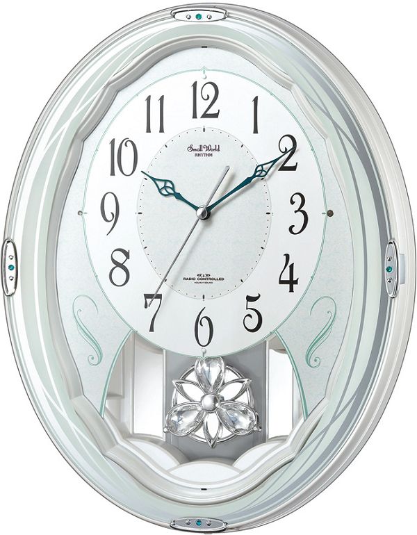 アミュージングクロック電波時計　スモールワールドエルフ　4MN501RH03　リズム時計　からくり時計