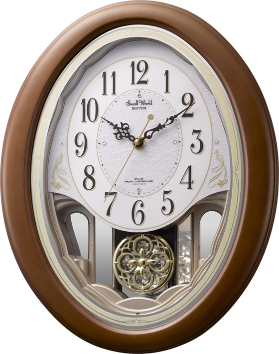 エレガントクロック！アミュージングクロック　スモールワールド　セリーナ　4MN519RH06　リズム時計