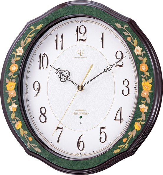 イタリア伝統工芸、象嵌細工が美しい！ハイグレード　RHG-M89 インタルシア掛け時計　リズム時計　壁掛け時計4MY748HG05