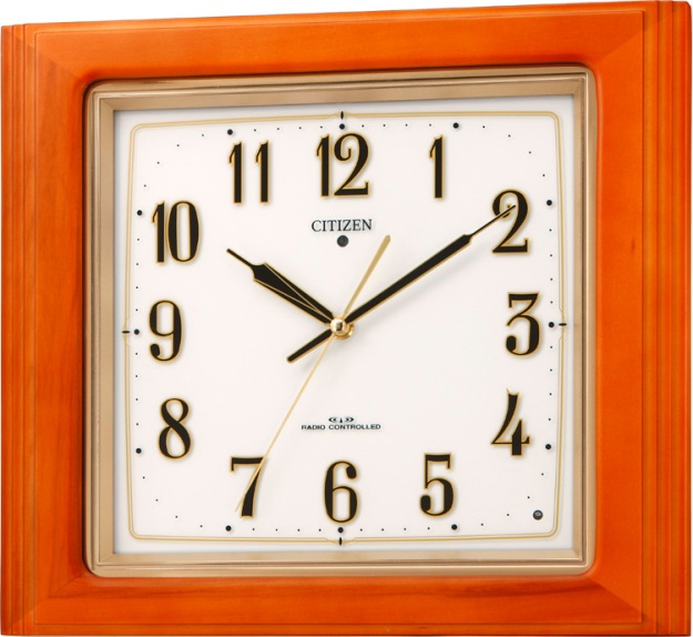 お部屋の明るさを感知して自動点灯します！　シチズン電波掛け時計　ピュアライト　ネムリーナピュアM787