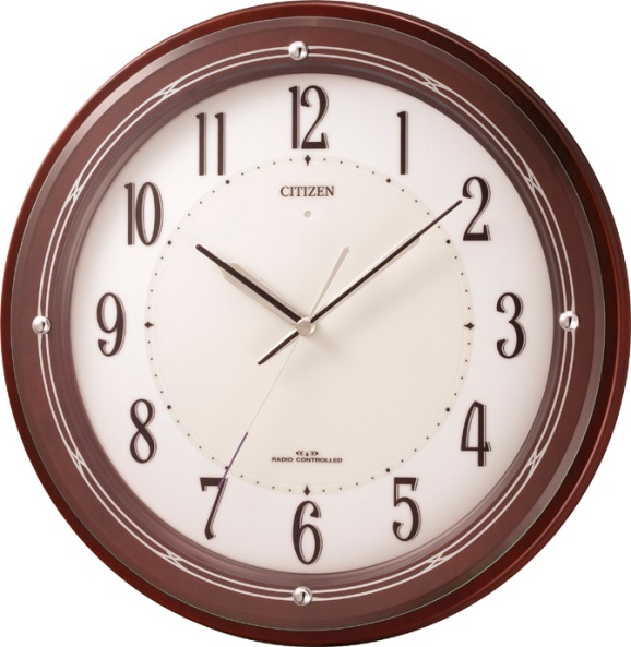 補助電池搭載のサイレントソーラークロック！　電波掛け時計4MY796-006　サイレントソーラーM796　シチズン時計