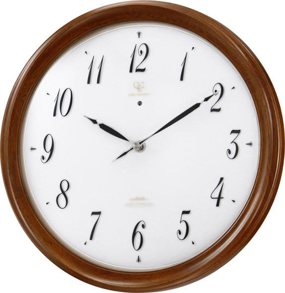 ソーラー電源掛け時計　ハイグレード　RHG-M109　掛け時計　リズム時計　壁掛け時計 4MY816HG06　無料名入れ